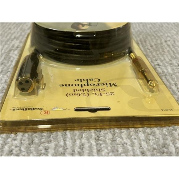 Vintage RadioShack 33-4014 25-ft XLR-to-XLR Microphone Cable Heavy-duty NEW - Picture 8 of 8